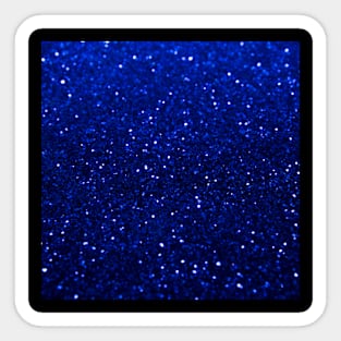 Sparkling Blue Glitter Sticker